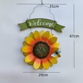 thumbnail image 3 of ¡Descuentos Directos!, Arte de hierro BIENVENIDO Girasol Colgante de pared Decoración de pared de girasol Puerta de villa Letrero de bienvenida Caja de herramientas Fondo Decoración de pared, 3 of 8