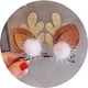 thumbnail image 5 of EeaseMX Cornamenta de peluche con pompón, pinzas para el pelo, pasadores, accesorios para el pelo para fiestas infantiles (dorado), 5 of 7