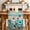 Blue, variant on White Daisy Dining Table Runner, Teal Flower Wood Stripes Butterfly Vintage Country Washable Table Runners Kitchen Coffee Table Center Decor for Home Party Holiday Wedding 13 x 36 Inches