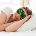 thumbnail image 6 of Cauagu Green Lightning Print Sleep Eye Mask, Blindfold Eye Sleep Shade Cover with Elastic Strap/Headband Eye Cover Eyeshade for Night Sleeping/Travel Nap, 6 of 7