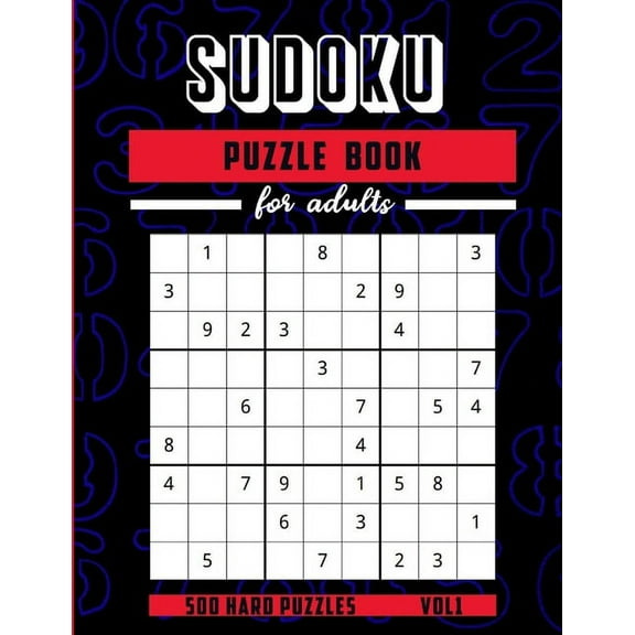 Sudoku Puzzle Book for Adults 500 Hard puzzles series - Vol 1: Vol 1 - Total 125 Sudoku Puzzles to solve - Includes solutions (Paperback)