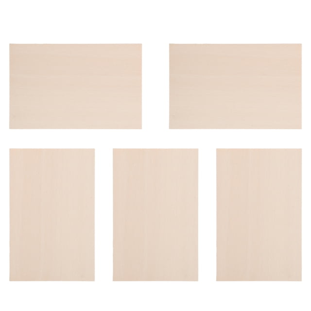 5 Pcs Planches de Tilleul Lisse Blocs Non Finis Bricolage Blocs de Fabrication