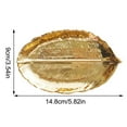 thumbnail image 4 of Uanit Ceramic Gold Leaf Plate Small Gold Leaf Plate Gold Ornament Plate Ring Plate Ornament Bowl Plate Dressing Plate, 4 of 9