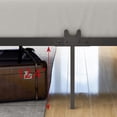 thumbnail image 5 of Full Canopy Bed Frame, LegaHome Detachable Full Size Metal Platform Bed, Modern Bedroom Furniture Canopy Platform Bed with Headboard and Footboard, 400-600lbs Capacity, No Box Spring Needed, Black, 5 of 7