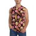 thumbnail image 1 of Fotbe Ice Cream Cake Men's Camiseta sin Mangas Estampada para Hombres, Playera Casual para Gimnasio, Entrenamiento, Playa-Medium, 1 of 7