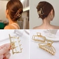 thumbnail image 4 of Coreano Clip Catch Hairclips oro Metal garra de pelo accesorios Ins nuevas niñas, 4 of 4