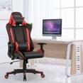 thumbnail image 2 of Goplus Massage Gaming Chair Reclining Racing Chair w/Lumbar Support and Headrest Red, 2 of 10