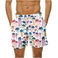 thumbnail image 2 of Hicidod Mens Swimming Trunks Quick Dry Swim Shorts with Mesh Lining Funny Print Casual Swimwear Bathing Suits Beach Short, 2 of 6