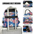 thumbnail image 3 of FORMRS Mini Backpack Purse for Women Travel Daypack Casual Shoulder Bag, Pink Flowers Pattern, 3 of 7