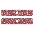 thumbnail image 7 of Yayeee Faucet Mat for Kitchen Sink 30" Diatomite Long Splash Guard Pad, Red Cartoon Paws Pattern, 2 Pack, 7 of 7