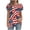 1-Multicolor, variant on SELONE Heart Shirts for Women Fourth of July Print Star Pullover V Neck Short Sleeve Tops Patriotic Graphic Clothes
