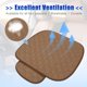 thumbnail image 4 of Coche Asiento Fundas Protector Delantero Asiento Almohadilla Lino Paño Marrón Universal Unique Bargains Asiento Funda, 4 of 9