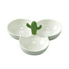 Time Concept Tropical Desert Cactus Triple Bowl - Porcelain Dinnerware Set
