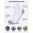 thumbnail image 6 of Athlemo Athletic Quarter Socks 4-Pack, Cushioned Breathable Sports Socks for Men, Sizes 10-13 & 13-15, 6 of 8
