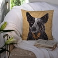 thumbnail image 3 of Carolines Treasures SC9141PW1414 Australian Cattle Dog Wipe your Paws Fabric Decorative Pillow, 14Hx14W, multicolor, 3 of 4