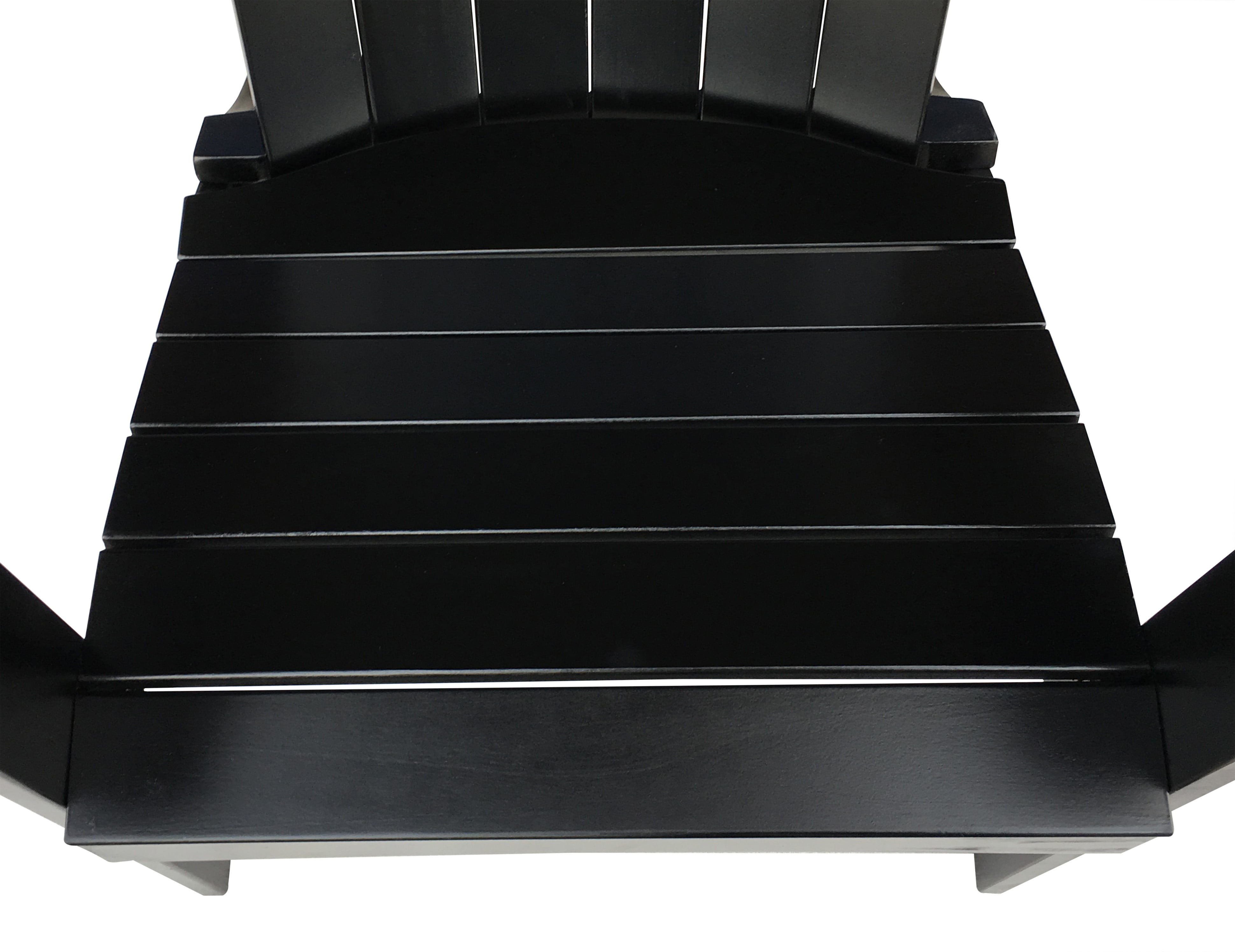 Mainstays Wood Outdoor Adirondack Chair, Black