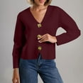 thumbnail image 4 of Veste pour Femmes, Chandail à Manches Longues Couleur Unie, Pulls pour Femmes, 4 of 8