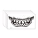 thumbnail image 1 of Fiudx Liquidación de ahorros de verano Etiqueta adhesiva de los dientes de la boca Etiqueta adhesiva del maquillaje divertido del viento oscuro, 1 of 1