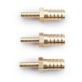 thumbnail image 2 of U.S. Solid 1/2 in Barb x 1/4 in Barb Brass Hose Barbed Fitting with 6 Clamps Pack of 3, 2 of 11