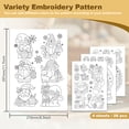 thumbnail image 2 of 28Pcs Christmas Santa Claus Water Soluble Hand Sewing Stabilizers 8.3"x11.7" Christmas Dwarf Gift Embroidery Pattern Stabilizer 4 Sheets Snowflake Stick and Stitch Embroidery Paper Sticker, 2 of 7