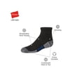 thumbnail image 2 of Hanes Ultimate Double Tough Boys' Ankle Socks, 10-Pairs Black L, 2 of 4