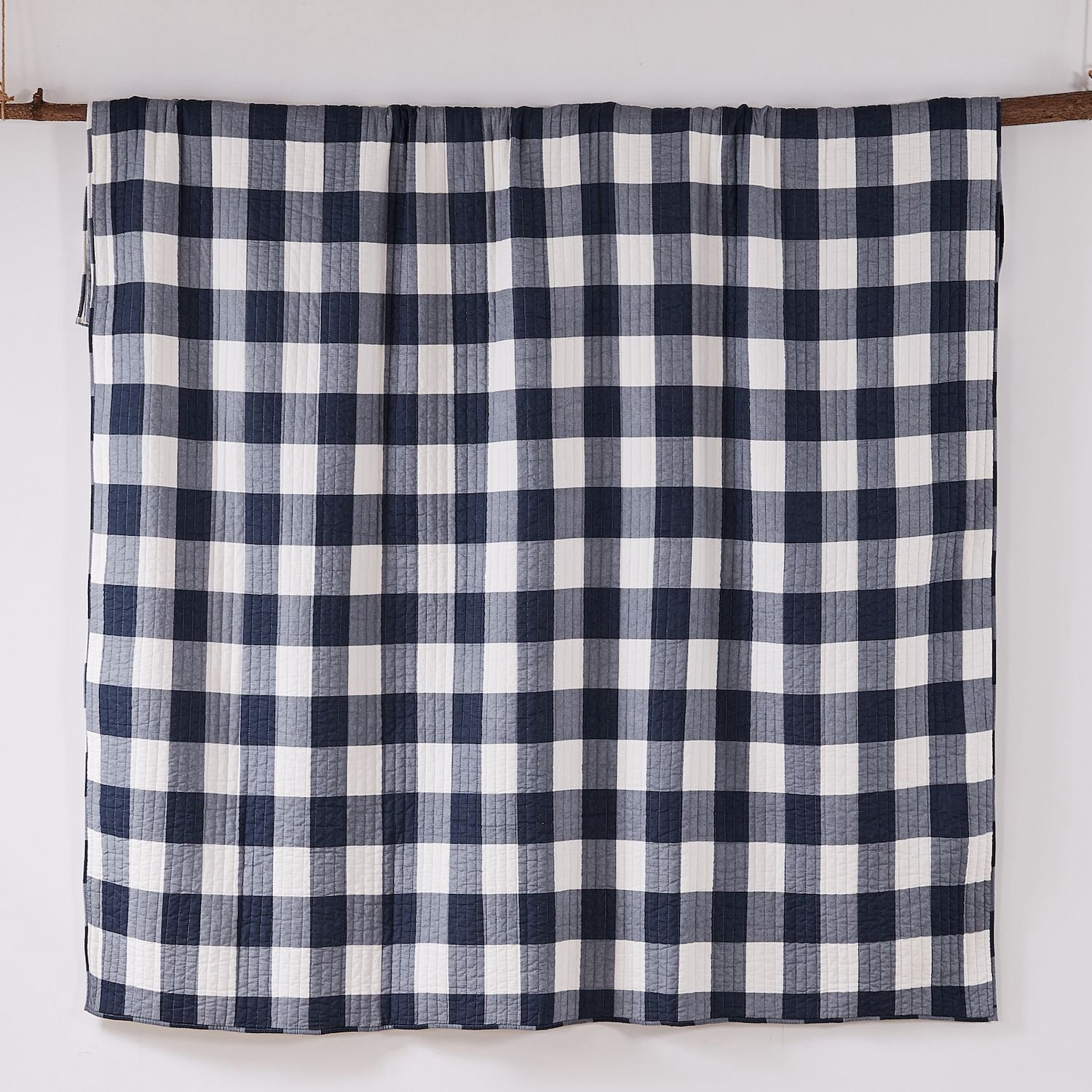 Levtex Home - Grey Palladium Quilt Set - Twin/Twin XL Quilt (68x86in.) + One Standard Pillow Sham (26x20in.) - Paisley - Green, Yellow, Grey, Blue, and White - Reversible - Cotton Fabric