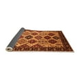 thumbnail image 2 of Ahgly Company Indoor Square Oriental Orange Industrial Area Rugs, 5' Square, 2 of 4