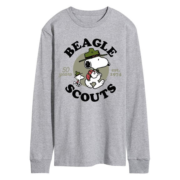 Peanuts - Snoopy Woodstock Beagle Scout Men's Long Sleeve Graphic T-Shirt