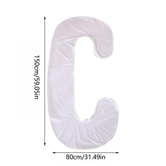 Pregnancy Pillow C-Shaped Lumbar Support Side Sleeping Pillow Cover