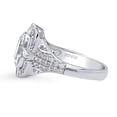 thumbnail image 3 of BERRICLE Sterling Silver Vintage Inspired Art Deco Cubic Zirconia CZ Statement Fashion Ring for Women, Rhodium Plated Size 5, 3 of 9