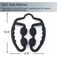 thumbnail image 3 of 4 Roues Rouleau en Mousse Masseur Musculaire pour Jambe Cou Main Bras Point de Déclenchement Relaxation Musculaire Masseur Sports Intérieurs Yoga Équipement de Musculation (Noir), 3 of 8