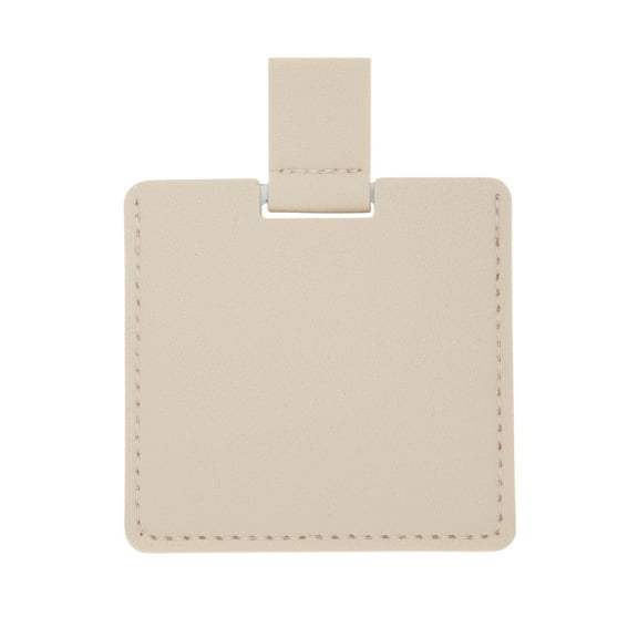Unique Bargains 1 Pc Square Shape Makeup Mirror for Business Travel Light Beige Stainless Steel