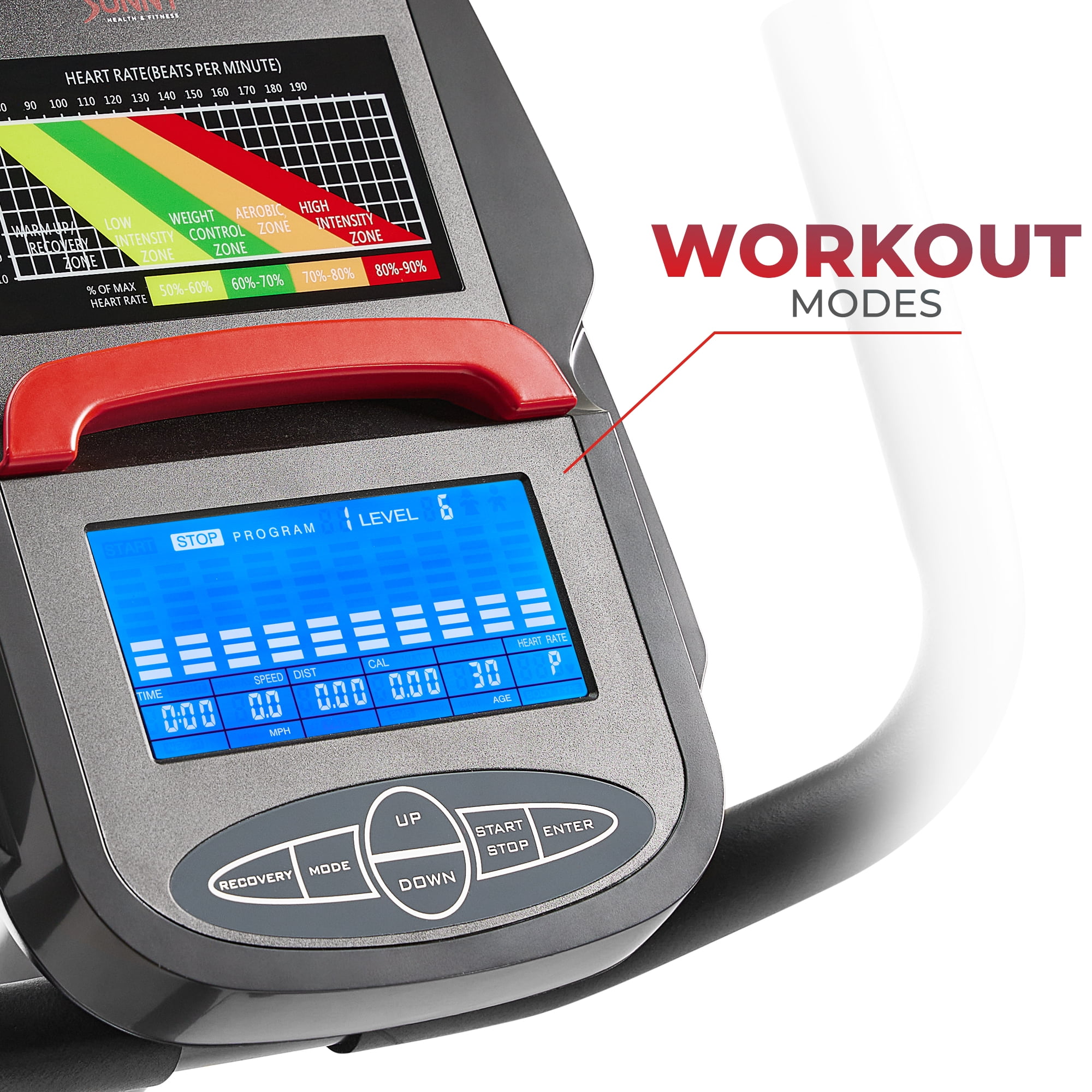 Sunny Health & Fitness Premium Magnetic Indoor Recumbent Exercise Bike with FREE SunnyFit® App