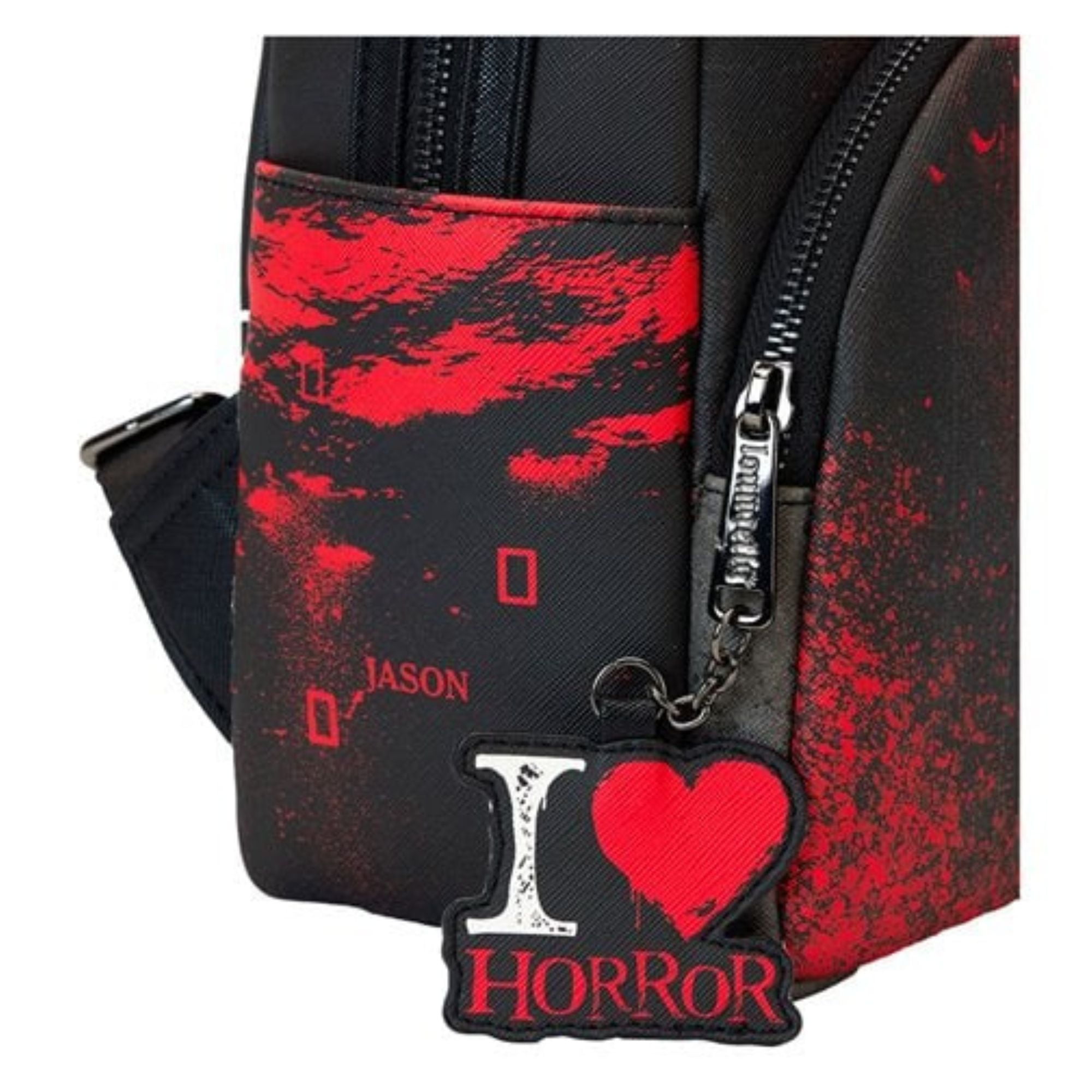 Loungefly Warner Brothers Friday The 13th I Heart Horror Mini Backpack