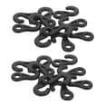 thumbnail image 2 of SHISUYAN 100pcs Bungee Cord Hooks Canopy Windproof Hooks Plastic Elastic Rope End Buckle Outdoor Tent Accessories (Pattern Random), 2 of 8