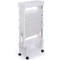 thumbnail image 2 of 5-Tier Book Rack Storage Bookshelf, Removable Movable Unique Bookcase, Utility Organizer Bookshelves with Wheels for Study in Bedroom Living Room Home School, 2 of 8