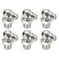 thumbnail image 1 of Uxcell Raccords à Graisse 90 Degrés, Filetage M8 x 15mm Accessoires de Raccord Hydraulique - Raccord pour (Machines Automobiles/industrielles), 6 Pcs & Acier Inoxydable 304 & Argent, 1 of 7