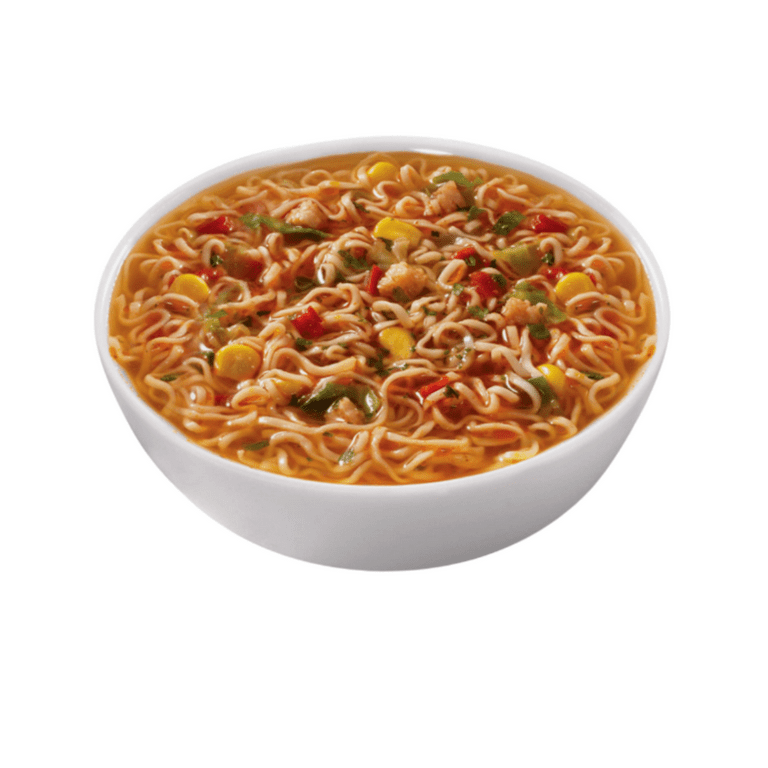 Instant Hot and Spicy Bowl Noodles Chicken Flavor with Chili Sauce