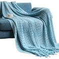 thumbnail image 2 of Sofa Cover Blanket, Solid Color, Summer Office AIRconditioning Nap Blanket, Knitted Small Blanket, Xinsrenus Under $5! Sofa Cover Blanket, Solid Color,, 2 of 4