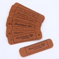 thumbnail image 1 of 20 piezas de cuero PU hecho a mano con etiquetas de letras de amor para hacer ropa DIY, sombreros de punto, etiqueta de ropa, suministros de accesorios de costura, marrón LingWen 1327534073034, 1 of 1