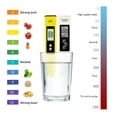thumbnail image 2 of PH Acidometer Water Quality Detector PH Value Test Prod EC&TDS Conductivity Water Quality Testing Pen, 2 of 8