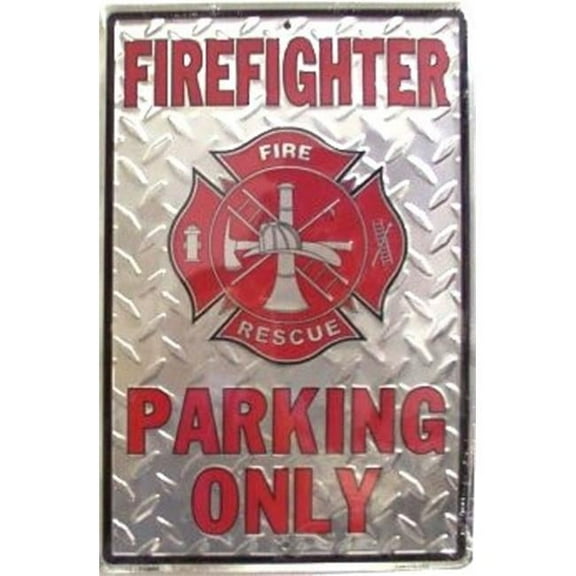212 Main SAPS30094 6 x 12 in. Fire Fighter Parking Sign
