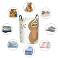 thumbnail image 4 of Fotbe Cute Sloth In Yoga Pose Tree Cesto de Ropa con Asas, Cesto Impermeable de Gran Capacidad, Bolsa de Lavado para Dormitorio, Cesto de Ropa con Ruedas y Asas-Medium, 4 of 6