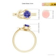 thumbnail image 4 of Angara Natural 0.9 Ct. Tanzanite Solitaire Ring in 14K Yellow Gold for Women (Ring Size: 11.5), 4 of 9