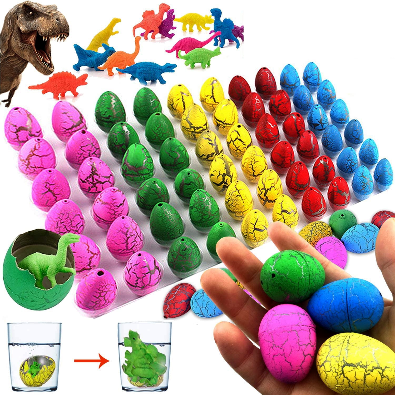Unique Easter Eggs Basket Stuffers Easter Dinosaur Eggs Toys for Kids Party Kids Gifts Toys 