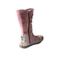 thumbnail image 3 of TMA EYES Long Washed Contrast-Stitch Lace Eyes Side Zipper Women's Boots, 3 of 6