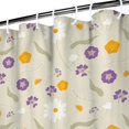 thumbnail image 4 of 72x72 Inch Fabric Shower Curtain Waterproof Polyester, Daisy Floral Print, 4 of 6