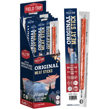 Field Trip, Original Sea Salt Beef Jerky Stick, 1 oz, 24 Ct