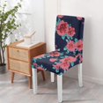thumbnail image 4 of Modern Floral Dining Chair Covers 4 Pack Bright Nature and Garden Design Washable Polyester Stretch Slipcovers Removable Seat Protector for Rustic Farmhouse, 4 of 7