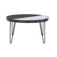 thumbnail image 4 of Powell Calvert Round Mid-Century Coffee Table with Hairpin Legs, Walnut, 4 of 18